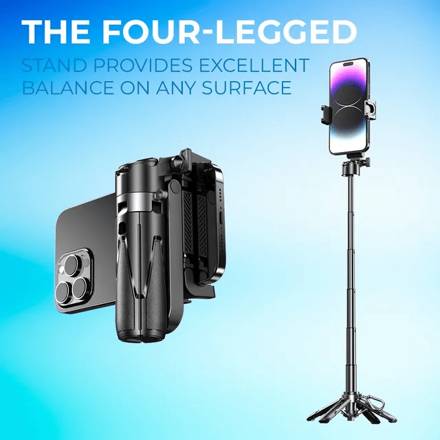 Hot Sale 49% OFF  4-in-1 Multifunctional 360¡ã Rotation  Selfie Stick with  Wireless Detachable Remote Control