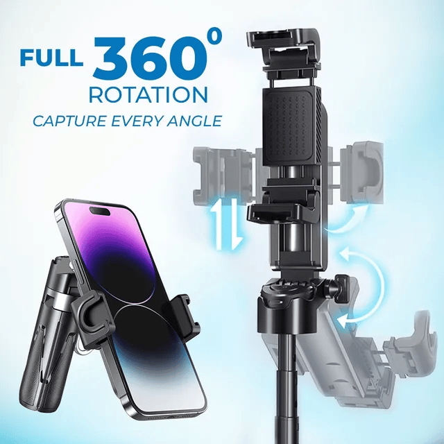 Hot Sale 49% OFF  4-in-1 Multifunctional 360¡ã Rotation  Selfie Stick with  Wireless Detachable Remote Control