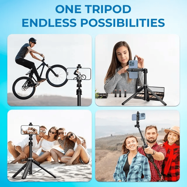 Hot Sale 49% OFF  4-in-1 Multifunctional 360¡ã Rotation  Selfie Stick with  Wireless Detachable Remote Control
