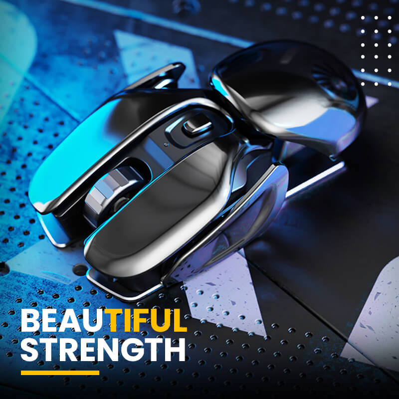 2023 New Hot Sale 50% Off Wireless Ergonomics Metal Mouse