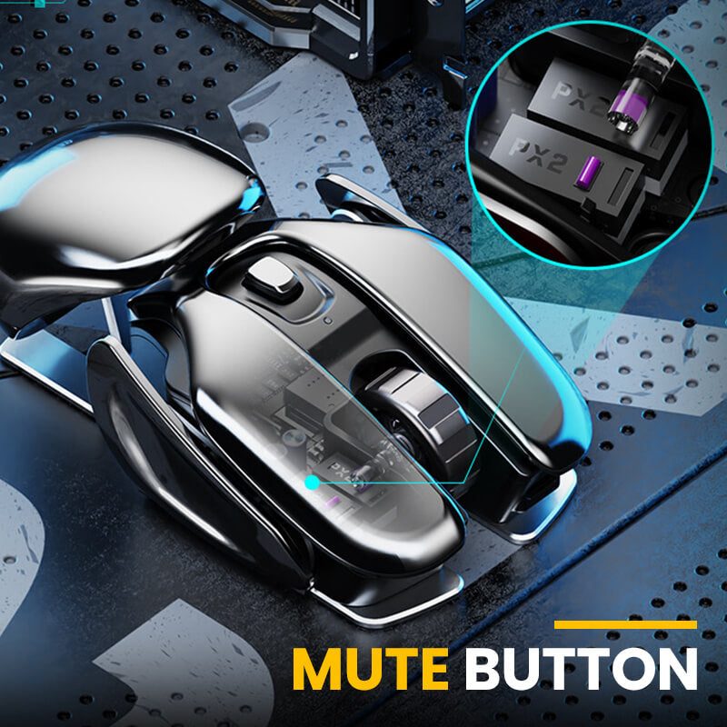 2023 New Hot Sale 50% Off Wireless Ergonomics Metal Mouse