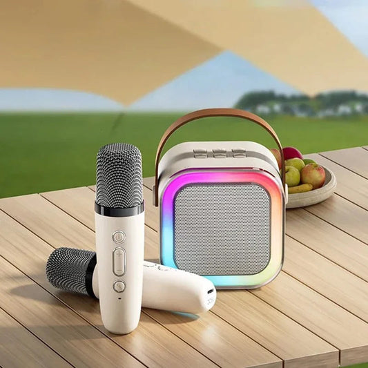 Last Day Promotion 50% OFF Mini Karaoke Machine with Wireless Microphones