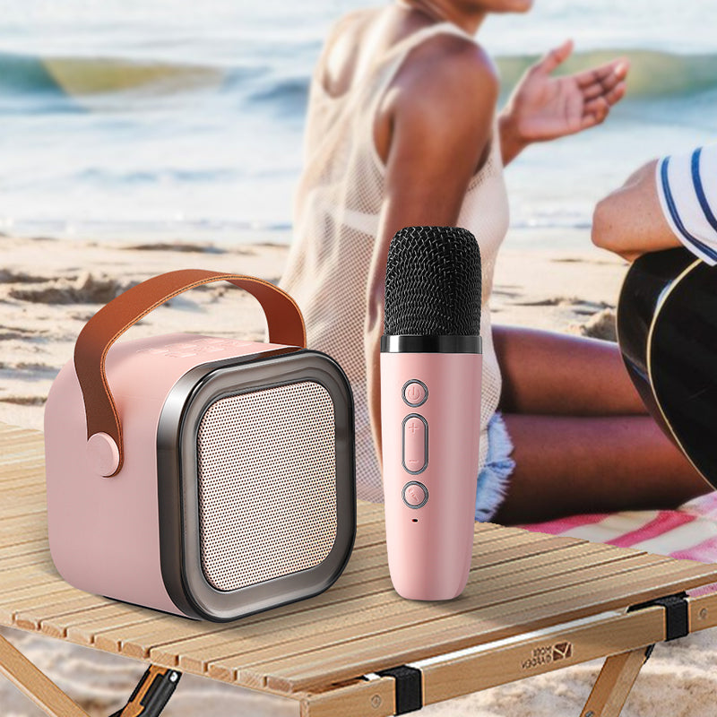 Last Day Promotion 50% OFF Mini Karaoke Machine with Wireless Microphones