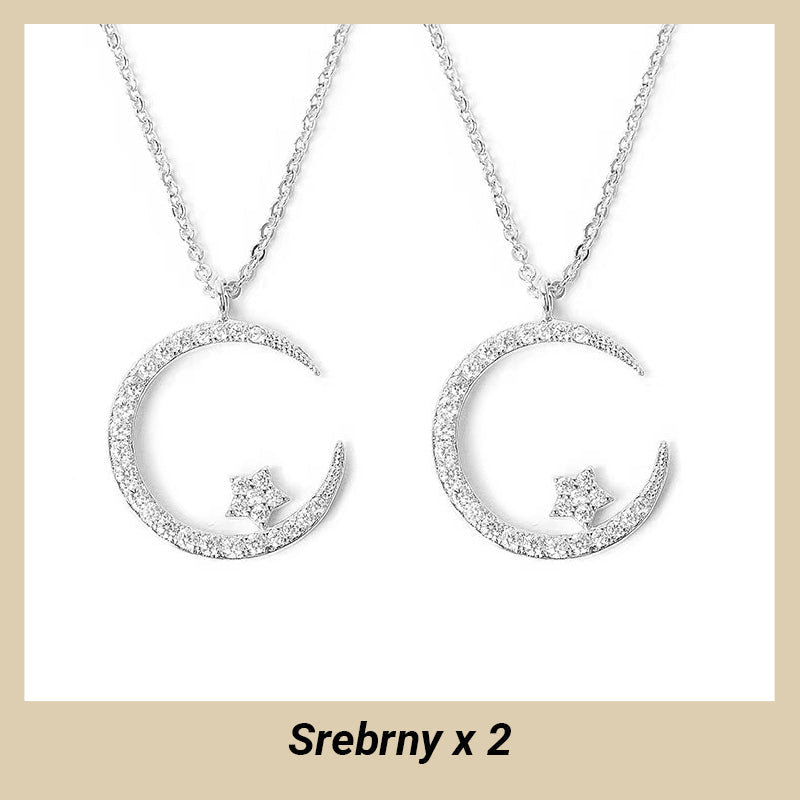 ??Bright Night: Moon Star Necklace