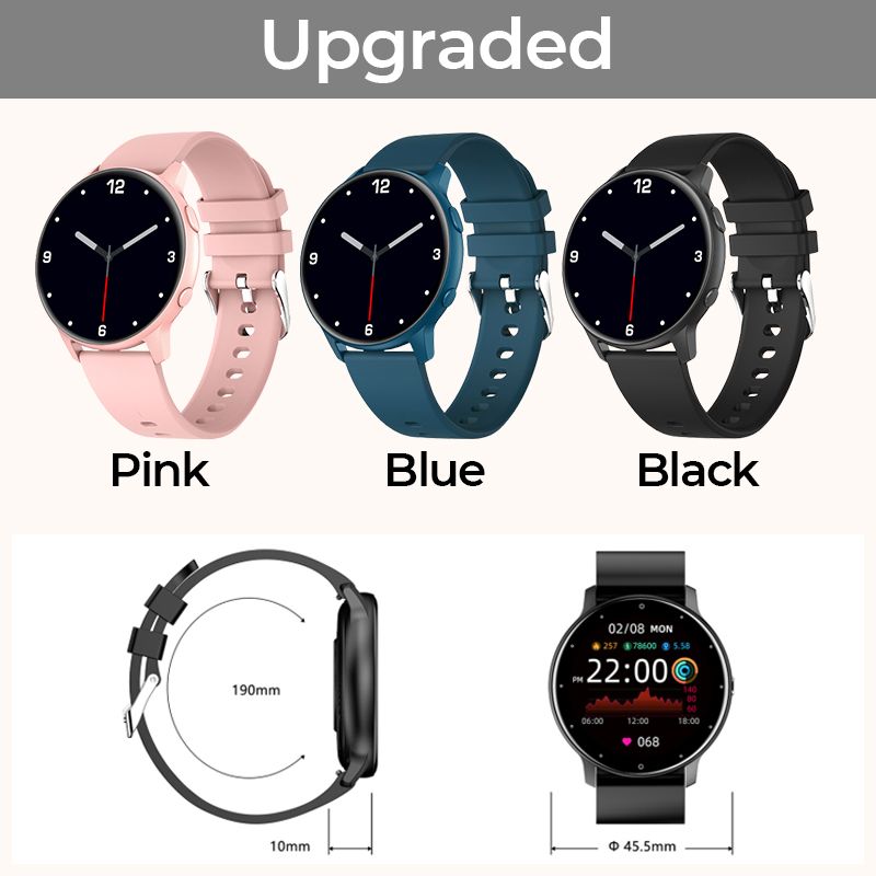 [All day monitoring of heart rate and blood pressure]Pousbo  Multifunctional Waterproof Sports Smartwatch