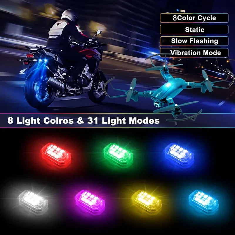 ??8 Colors Wireless Led Lights with Remote