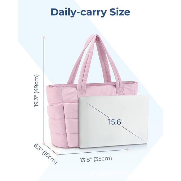 ??Lightweight Puffy Tote Bag