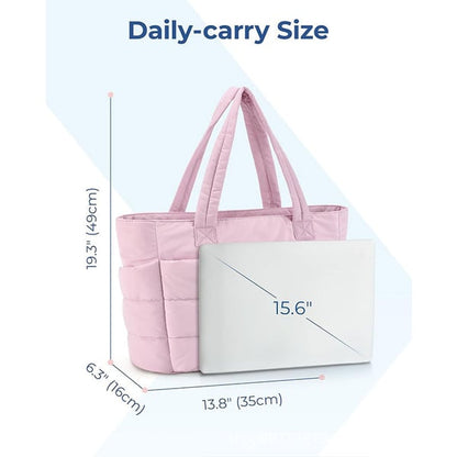 ??Lightweight Puffy Tote Bag