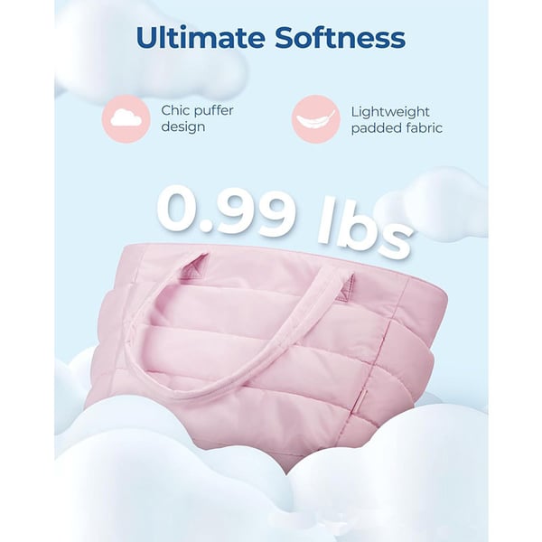 ??Lightweight Puffy Tote Bag