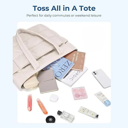 ??Lightweight Puffy Tote Bag