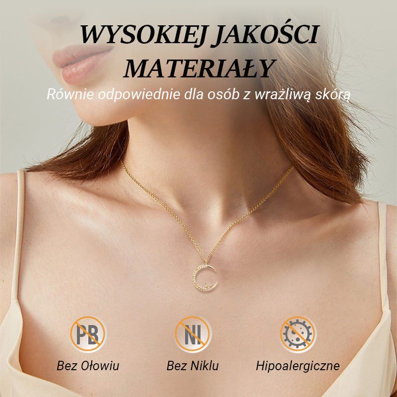 ??Bright Night: Moon Star Necklace