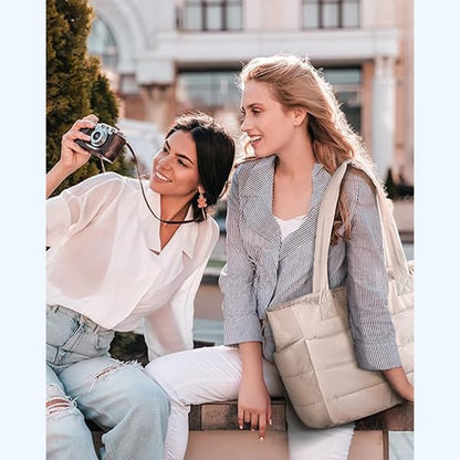 ??Lightweight Puffy Tote Bag