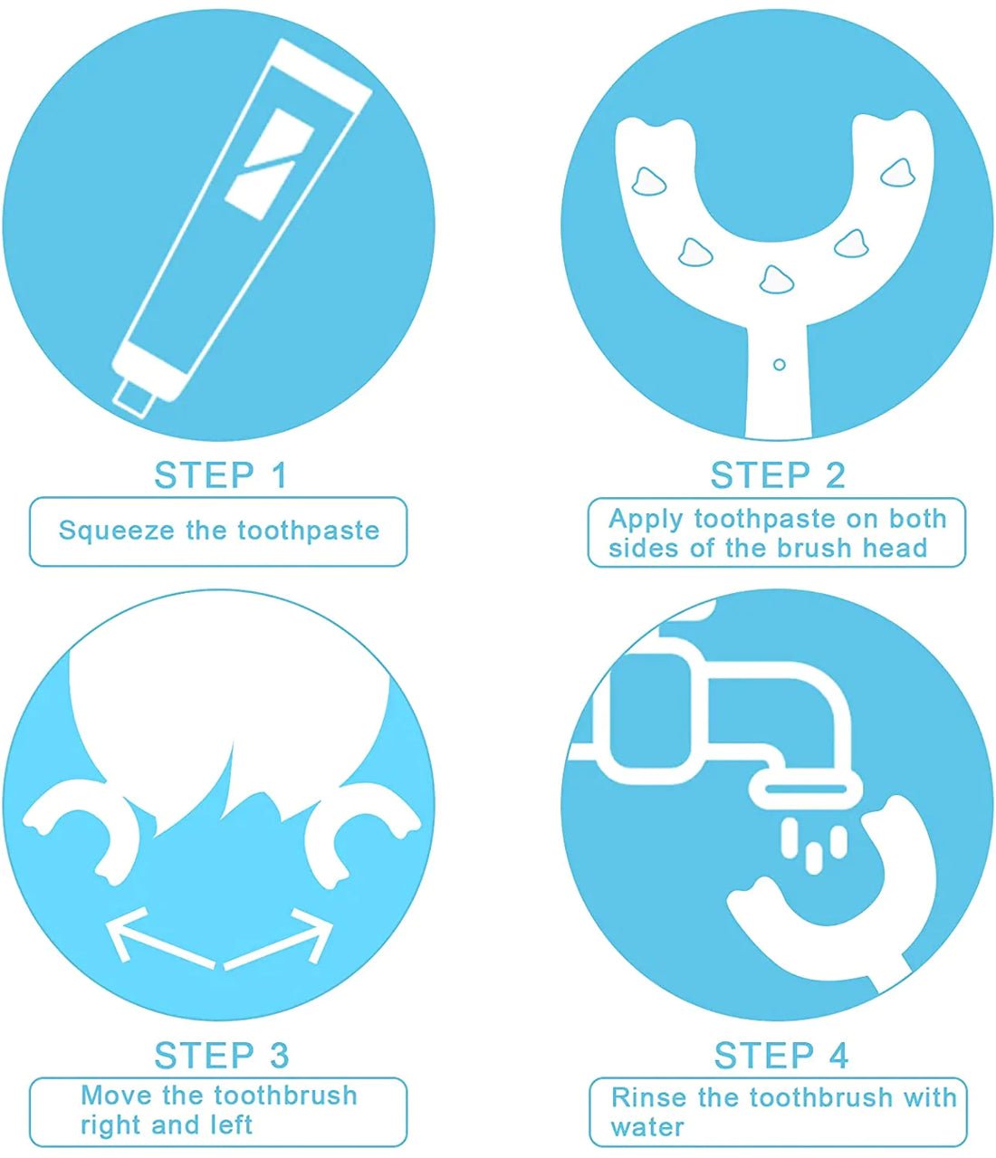 ??All Rounded Children U-Shape Toothbrush??