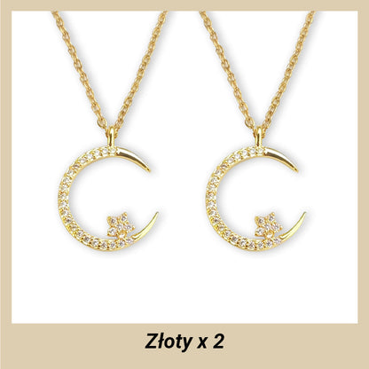 ??Bright Night: Moon Star Necklace