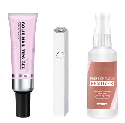 ??Hot selling??-Magic Solid Nail Glue Kit 3-In-1 Nail Art Kits