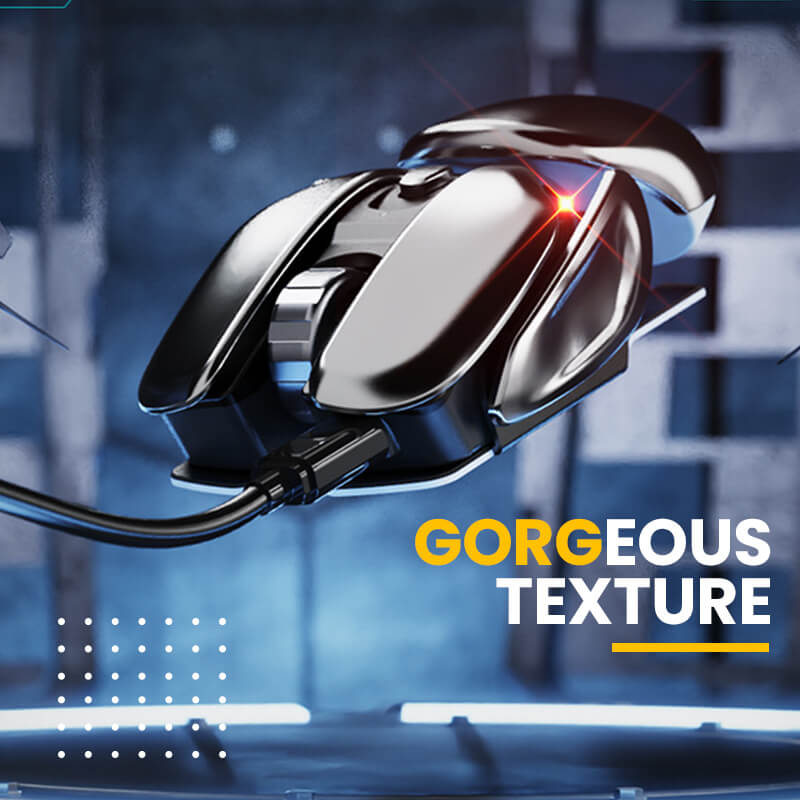 2023 New Hot Sale 50% Off Wireless Ergonomics Metal Mouse