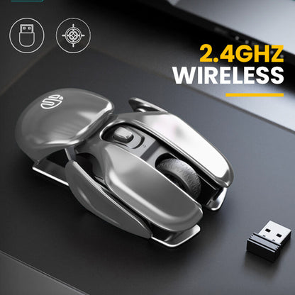 2023 New Hot Sale 50% Off Wireless Ergonomics Metal Mouse