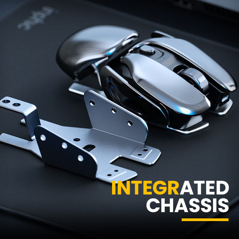 2023 New Hot Sale 50% Off Wireless Ergonomics Metal Mouse