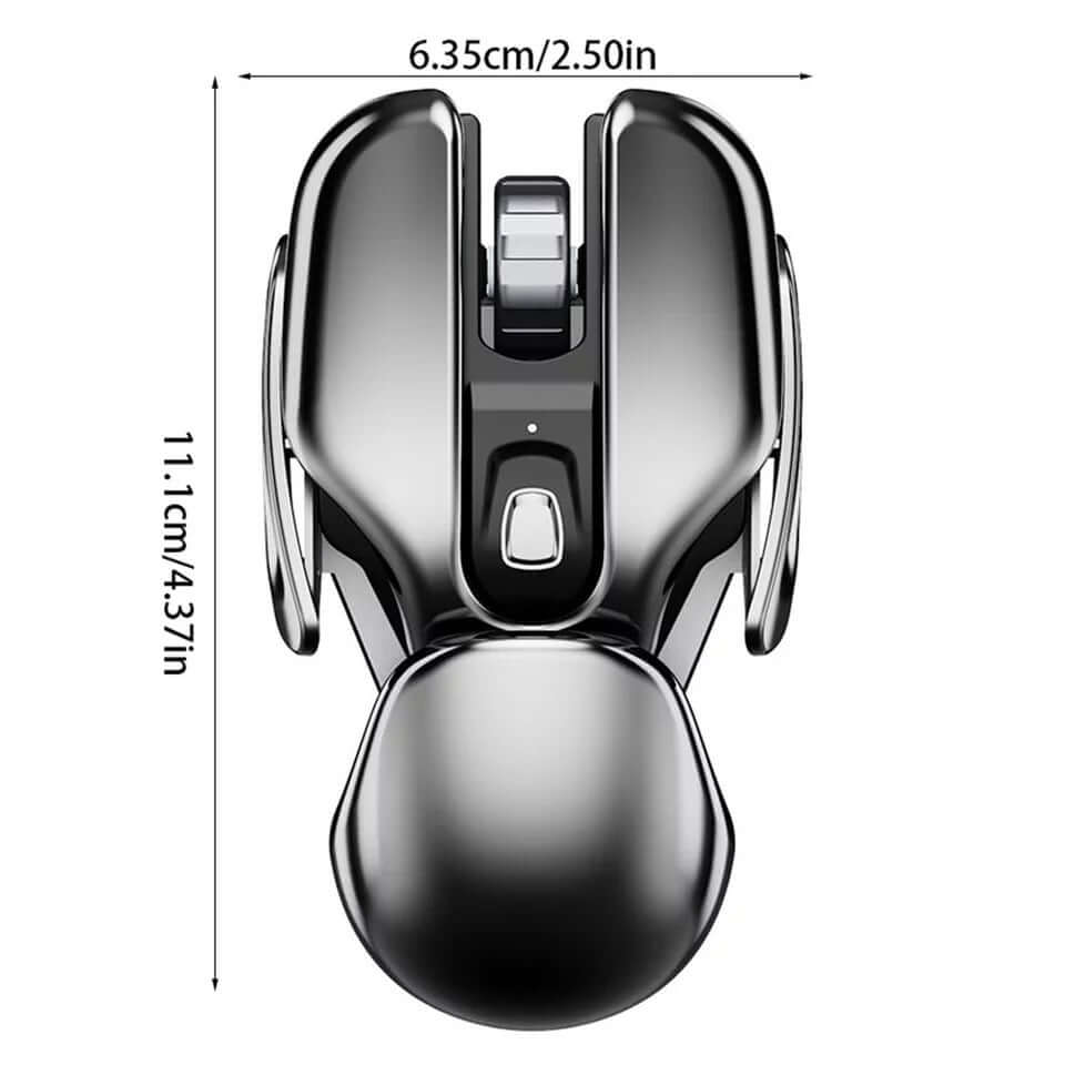 2023 New Hot Sale 50% Off Wireless Ergonomics Metal Mouse