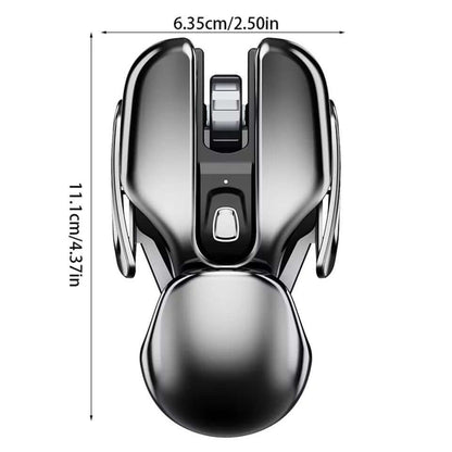 2023 New Hot Sale 50% Off Wireless Ergonomics Metal Mouse