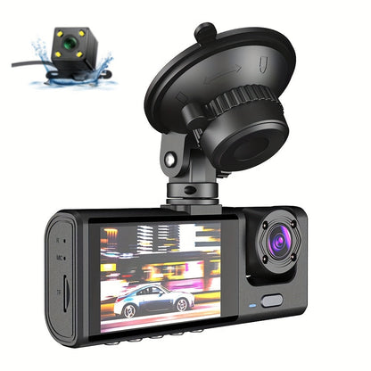 2025 New Arrival Safe Driving 3 Channel Camera Cycle Video Recorder