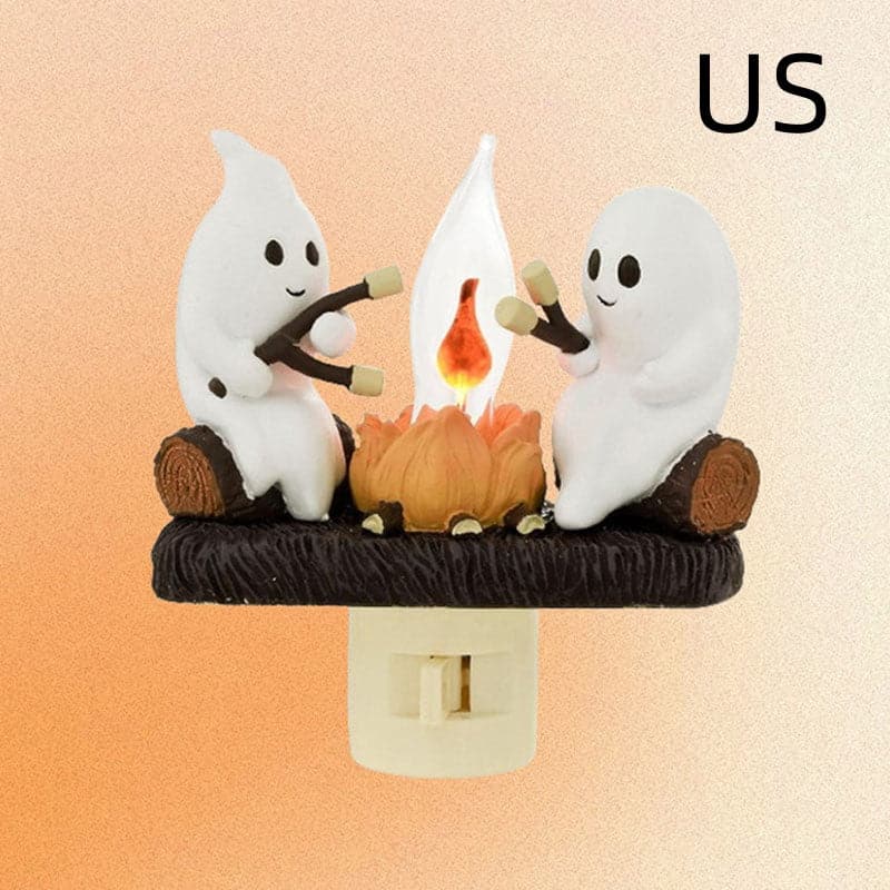 🎉Pre Halloween Big Deal 🎃Flashing night light 3D Ghost campfire