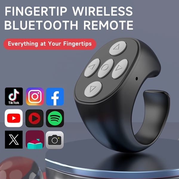 Limited Time Promotion 49% OFF  Fingertip Wireless Bluetooth Remote Control
