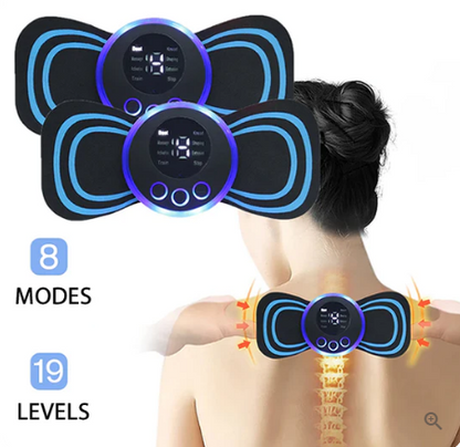 ??Hot Sale??Portable Massager with 8 Modes and LCD Screen - Mini Muscle Stimulator for Pain Relief