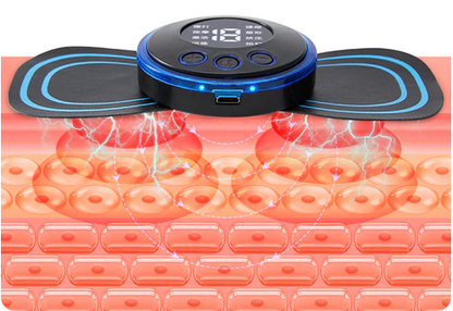 ??Hot Sale??Portable Massager with 8 Modes and LCD Screen - Mini Muscle Stimulator for Pain Relief