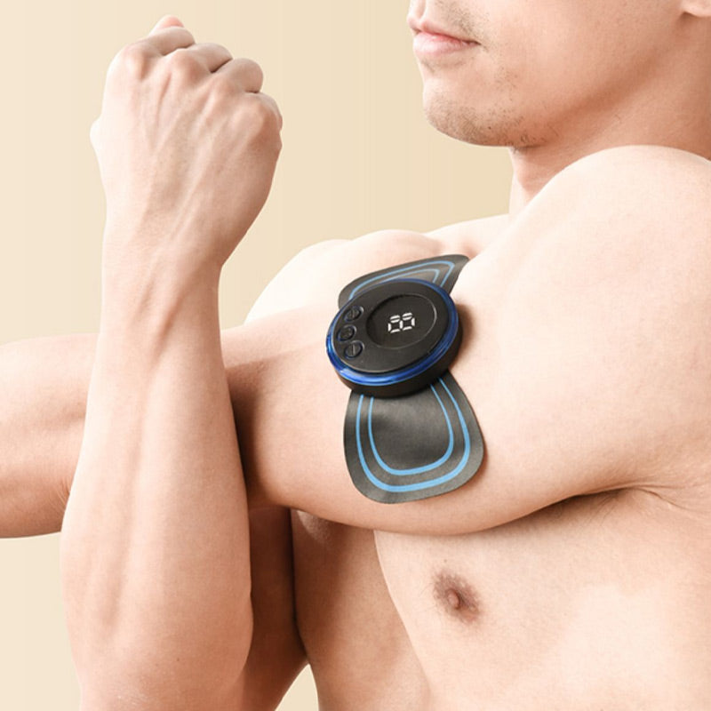 ??Hot Sale??Portable Massager with 8 Modes and LCD Screen - Mini Muscle Stimulator for Pain Relief