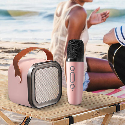 Last Day Promotion 50% OFF Mini Karaoke Machine with Wireless Microphones