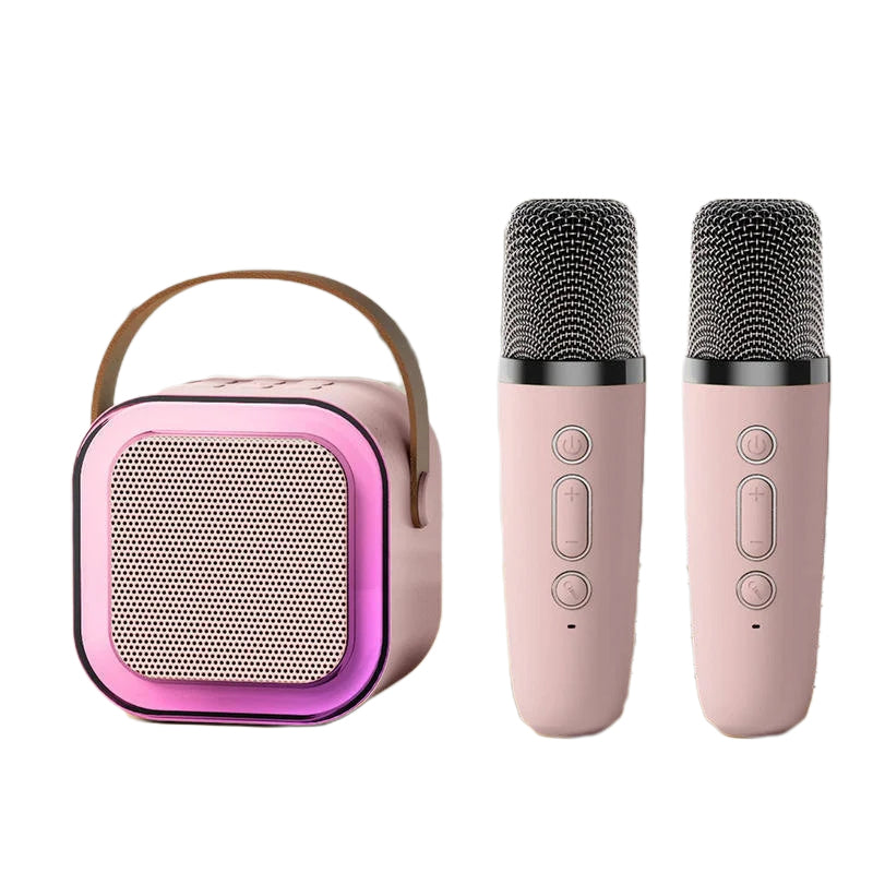 Last Day Promotion 50% OFF Mini Karaoke Machine with Wireless Microphones