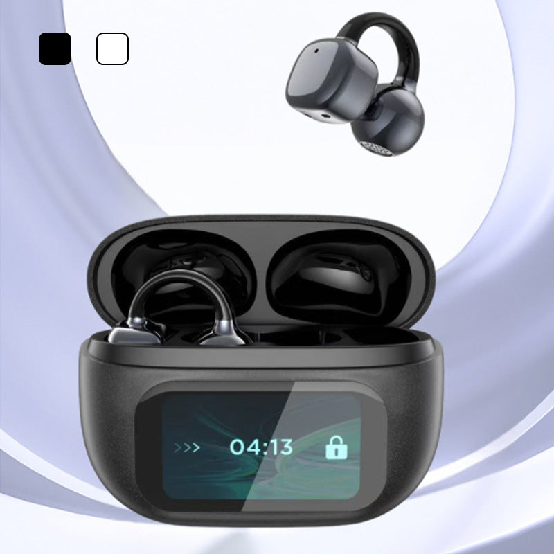 2025 HOT SALE  Ear Clip-on Smart Color Screen Intelligent Translation Headset
