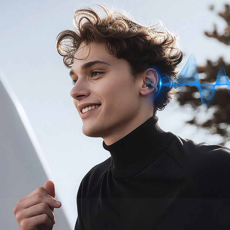 2025 HOT SALE  Ear Clip-on Smart Color Screen Intelligent Translation Headset