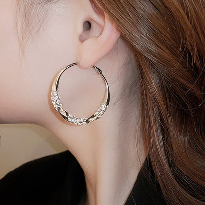 ??Circle Earrings with Zirconia