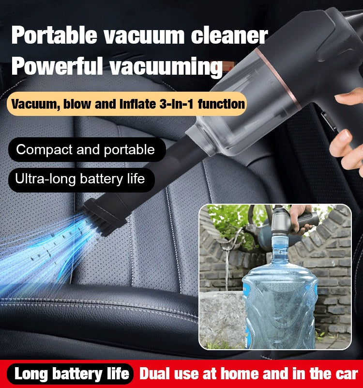 ??Blow, Vacuum and Inflate all-in-one Cordless Vacuum Cleaner for Home and Car